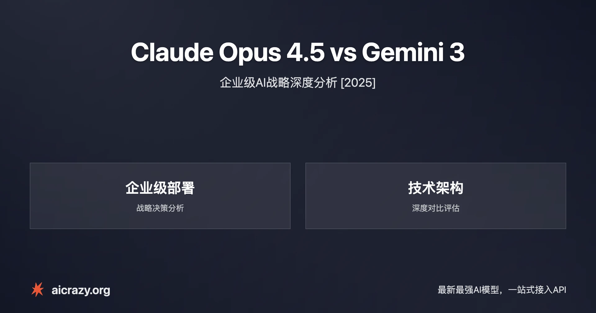 Claude Opus 4.5 vs Gemini 3 Pro 对比分析